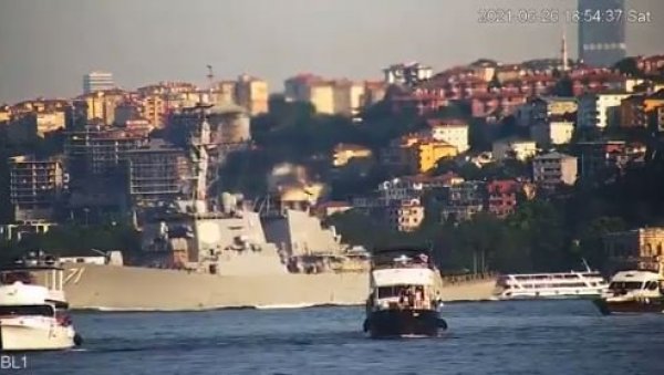 НАТО БРОДОВИ У ЦРНОМ МОРУ: Руска флота контролише акције (ВИДЕО)