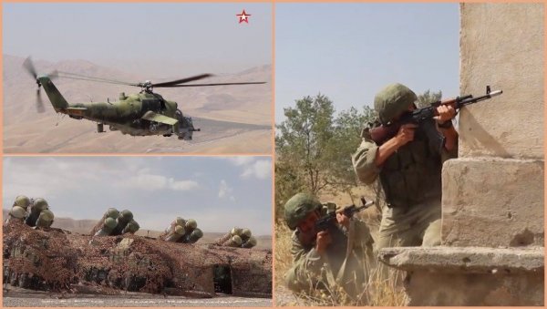 С-300 ОДБИО НАПАД, ХЕЛИКОПТЕРИ ДОТУКЛИ НЕПРИЈАТЕЉА: Велике вежбе руске војске у Таџикистану, опасност вреба са југа (ВИДЕО)