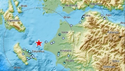 TRESLO SE U GRČKOJ: Zemljotres kod Zakintosa