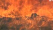 ПОЖАР НА БРАЧУ: Ватрена стихија избила након удара грома,  у гашењу учествују и канадери (ВИДЕО)