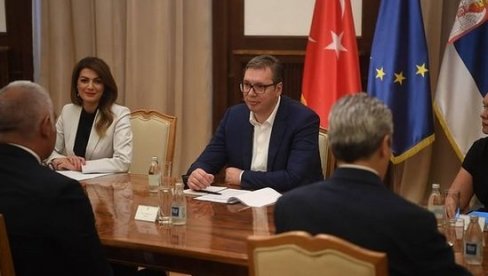 VUČIĆ SA ERSOJEM: Srbija opredeljena da nastavi da gradi dobre odnose sa Turskom!