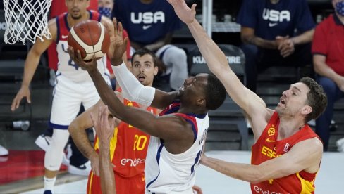 DRIM TIM SPREMAN ZA TOKIO: Košarkaši SAD pobedili Španiju u poslednjoj proveri pred OI