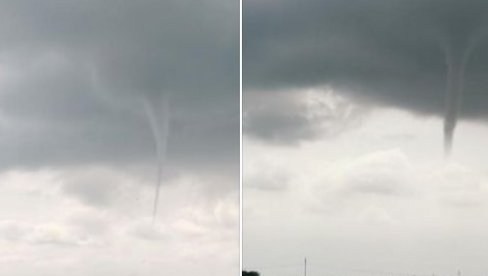 PIJAVICA IZNAD BAČKE TOPOLE: Počeo da se stvara slab tornado u Vojvodini (FOTO)