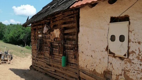 У ТРОШНОЈ КУЋИ САЊАЈУ БОЉЕ ДАНЕ: Ивана и Зоран Рашковић, у Свињишту код Куршумлије, боре се за бољи живот своје деце иако живе у немаштини