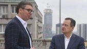 НАСТАВАК УСПЕШНЕ САРАДЊЕ: Председник Вучић се састао са Дачићем, известио га о разговорима у Бриселу (ФОТО)