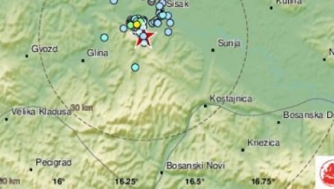 NOVI ZEMLJOTRES KOD PETRINJE: Ponovo se treslo tlo u Hrvatskoj - Tutnjava i treska