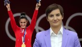 BRAVO MILICE, SRBIJA SE PONOSI VAMA: Premijerka Ana Brnabić čestitala zlatnoj srpskoj reprezentativki