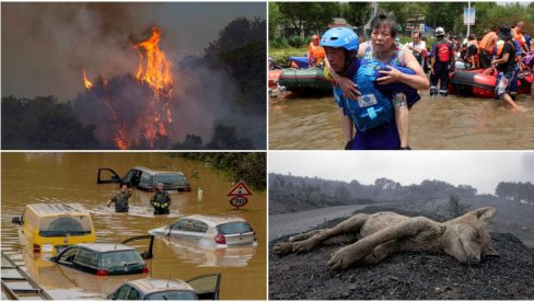 NA SEVERU POTOP, A JUG GORI: Ovo leto u Evropi obeležili su vremenski ekstremi, poplave i požari! (FOTO)
