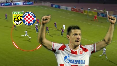 VIDITE KAKO JE DAO HRVATIMA GOL SA 20 METARA: Dušan Jovančić i Tobol izbacili splitski Hajduk posle produžetaka (VIDEO)