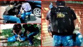 SNIMAK MUNJEVITE POLICIJSKE AKCIJE: Pogledajte kako su uhapšeni osumnjičeni za oružanu pljačku u Zrenjaninu (VIDEO)