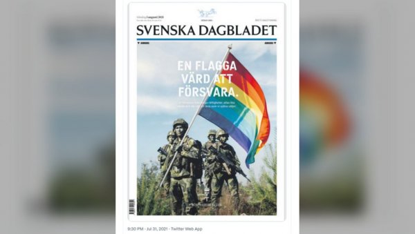 ШВЕДСКА ВОЈСКА У БОЈАМА ДУГЕ: Симбол ЛГБТК покрета постао и обележје оружаних снага скандинавске земље