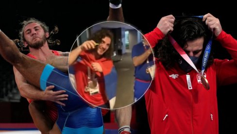 ZURABE, TAKO MORA U SRBIJI: Datunašvili osvojio bronzu, pa ispoštovao tradiciju naše reprezentacije - skidaj to sve! (HIT VIDEO)