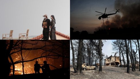 ИЗГОРЕЛО ВИШЕ ОД 400.000 ХЕКТАРА: Грчки ватрогасци пет дана се боре против ватрене стихије (ФОТО)