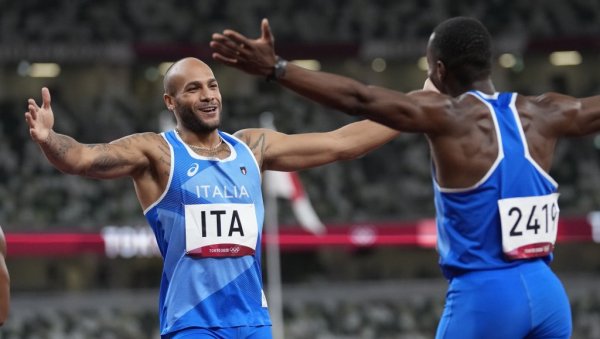 ИТАЛИЈА - СВЕТСКА СПРИНТЕРСКА ВЕСИЛА: Азури објединили олимпијска злата на 100 метара и у штафети 4x100