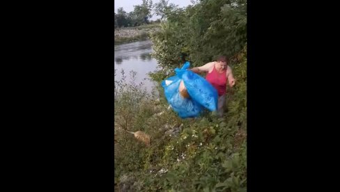 SMEŠ LI OVAKO U NEMAČKOJ? Kako je jedan domaćin naterao bahate gastarbajtere da vrate smeće koje su bacili u reku Vrbas (VIDEO)