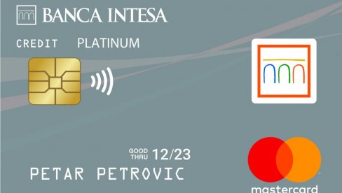 Banca Intesa Mastercard Platinum kreditna kartica - simbol prvoklasnog servisa