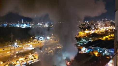 DRAMA NA NOVOM BEOGRADU: Vatra ponovo buknula, plamen se širi (VIDEO)