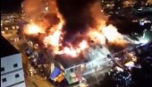 TEK IZ VAZDUHA SE VIDI PRAVO STANJE KATASTROFE: Jeziv snimak požara u Bloku 70