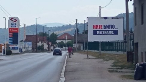 NIJE BILO... MI ZNAMO: Na području opštine Rogatica osvanuo nesvakidašnji bilbord