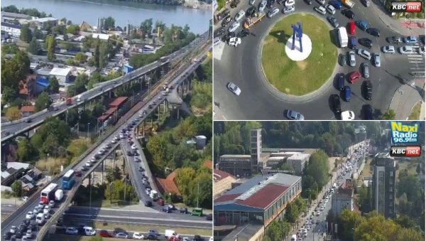 ПОТПУНИ КОЛАПС НА ПАНЧЕВЦУ: Возила једва миле у смеру ка Панчеву - густо и на Богословији (ФОТО)