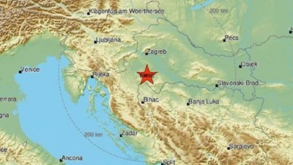 ОПЕТ СЕ ТРЕСЛО ТЛО КОД ГЛИНЕ: Потрес је био јачине 3,1 степен по Рихтеру