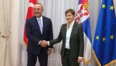 BRNABIĆ NA SASTANKU SA ČAVUŠOGLUOM: Odnosi Srbije i Turske na izuzetno visokom nivou