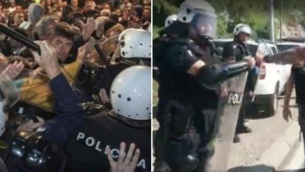 МЕДОЈЕВИЋ:Све је дил прве и друге фамилије, кад Мило прави протесте полиција се поздравља са протестантима! (ФОТО)