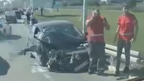SAOBRAĆAJNA NESREĆA U ŠIMANOVCIMA: Šleper udario putničko vozilo (VIDEO)