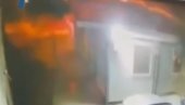 JEZIV SNIMAK POŽARA U KOVID BOLNICI U TETOVU: LJudi iskaču kroz prozore, vatrena stihija progutala objekat za dva minuta (VIDEO)