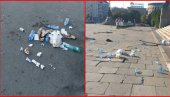 ЕКОЛОГИЈА САМО НА РЕЧИМА: Иза учесника данашњег протеста остале гомиле ђубрета (ФОТО)