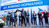 DA ŽIVIMO NORMALNO: Koalicija NADA održala prvi predizborni miting