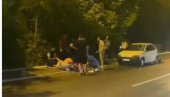 OBOREN PEŠAK U MIRIJEVU: Pretrčavao ulicu van pešačkog prelaza, pa zadobio teške telesne povrede (VIDEO)