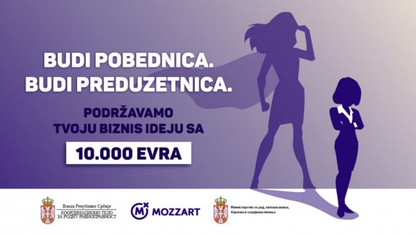 ПОЗНАТЕ ПОБЕДНИЦЕ КОНКУРСА – MOZZART ДАЈЕ 50.000 ЕВРА ЗА ПОДРШКУ ЖЕНАМА ПРЕДУЗЕТНИЦАМА