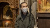 JELENA ĐOKOVIĆ U POSETI GRAČANICI: Obići će i druge manastire na Kosovu (FOTO)