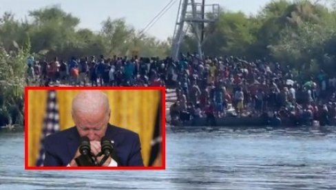 AMERIKA U VELIKOM PROBLEMU: Pogledajte kako migranti nadiru preko reke (VIDEO)