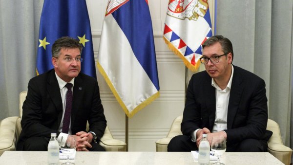 VUCIC MET WITH LAJCAK: They discussed the continuation of the dialogue between Belgrade and Pristina