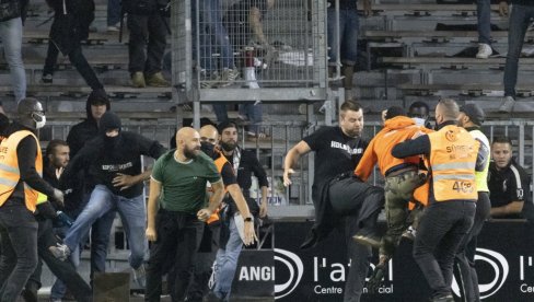 U RALJAMA HULIGANA: U dva incidenta francuskih navijača povređeno 16 osoba, čelnici lige zatečeni