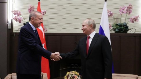 EKONOMIJA LAKŠA OD POLITIKE: Putin i Erdogan izbegli „vruće teme“ pred novinarima govorili samo o uspešnoj ekonomskoj saradnji