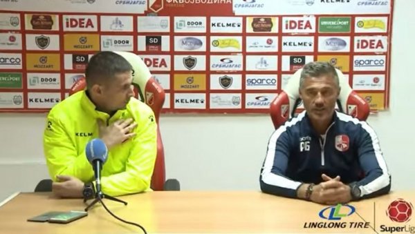 СВАЂА ТРЕНЕРА ВОЈВОДИНЕ И РАДНИЧКОГ: Ко се ваља? Јесам ли те прекидао? (ВИДЕО)