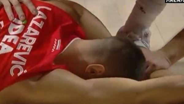 ЈЕЗИВ ПАД У ПИОНИРУ: Лазаревић доживео потрес мозга (ВИДЕО)