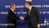 ЛАВРОВ: Ценимо храбар став Србије и лично председника Вучића да се неће бавити антируском делатношћу