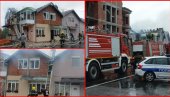 POŽAR U VOJNOM NASELJU U KRALJEVU: Gorela porodična kuća, tri vatrogasna vozila se borila sa stihijom (FOTO)
