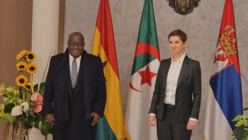 NESVRSTANI U BEOGRADU: Brnabić na svečanoj večeri za predsednika Gane i premijera Alžira