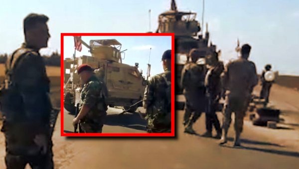 ИНЦИДЕНТ У СИРИЈИ - АСАДОВА АРМИЈА БЛОКИРАЛА АМЕРИКАНЦЕ: Стали испред конвоја оклопњака, ево како се завршио окршај (ВИДЕО)