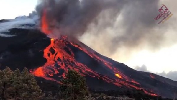 ПОНОВО ПРОРАДИО ВУЛКАН НА КАНАРИМА: Снимци нове ерупције