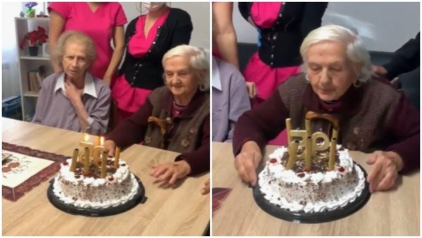 УЗ СМЕХ И ШАЛУ ГАЗИ 10. ДЕЦЕНИЈУ: Стаза Обрадовић недавно у једном београдском дому за старе прославила 95. рођендан