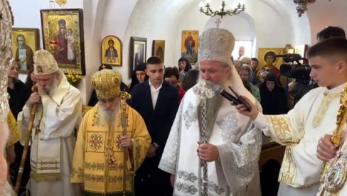 SLAVLJE UZ POLICIJU: Obeležena slava manastira i Cetinjske bogoslovije
