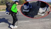 ZA PRVI KORAK BOLESNOG ILIJE: LJubiša pešači 900 kilometara iz Hrvatske do Kragujevca kako bi pomogao četvorogodišnjaku da prohoda