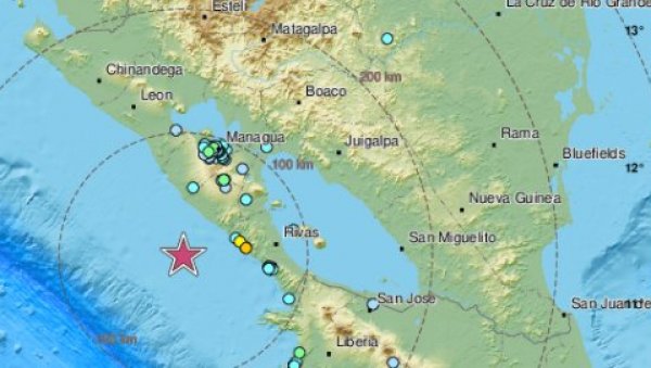 ТЛО СЕ НЕ СМИРУЈЕ: Јак земљотрес у Никарагви
