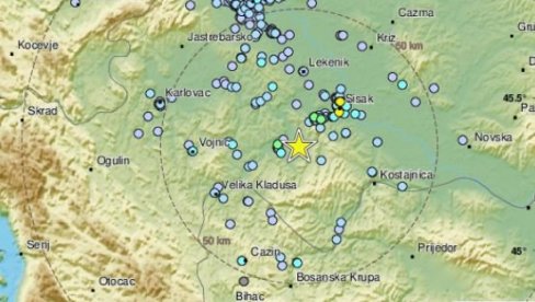 DVA ZEMLJOTRESA U HRVATSKOJ: Potresi u Baniji u razmaku od desetak minuta